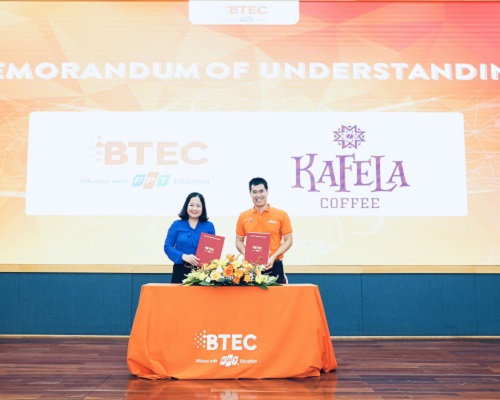 KAFELA COFFEE ký thỏa thuận hợp tác với Cao đẳng Anh Quốc BTEC FPT về Đào tạo và phát triển nguồn nhân lực